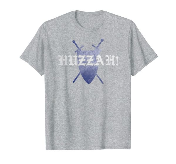 

ren faire huzzah funny renaissance fair costume men women t-shirt, White;black