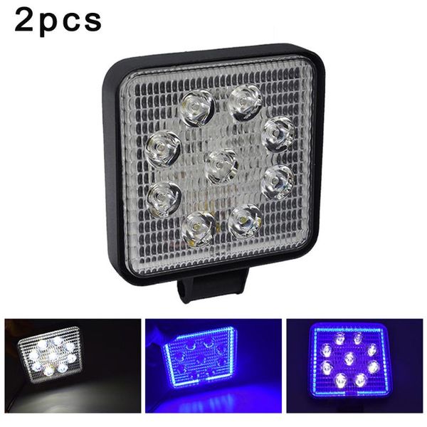 

working light 27w led work waterproof 102x102x16mm replacement parts set dc 9-36v