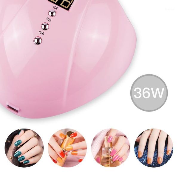 

pc gel uv led nail lamp dryer 36w polish light with 3 timers professional art tools accessories ld041