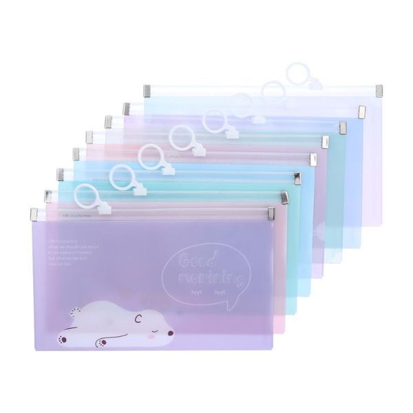 

storage bags 8pcs makeup zipper cases portable pencil pen mask