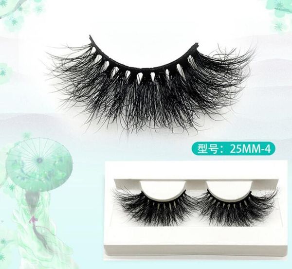 

25mm -4 of long water mink false eyelashes thick cross handmade fake1