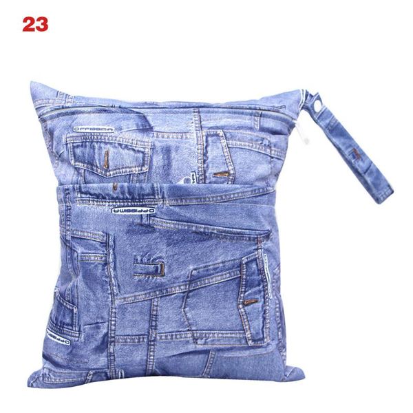 

diaper bags reusable water resistant flower printed wet dry bag double pocket cloth handle wetbags m09