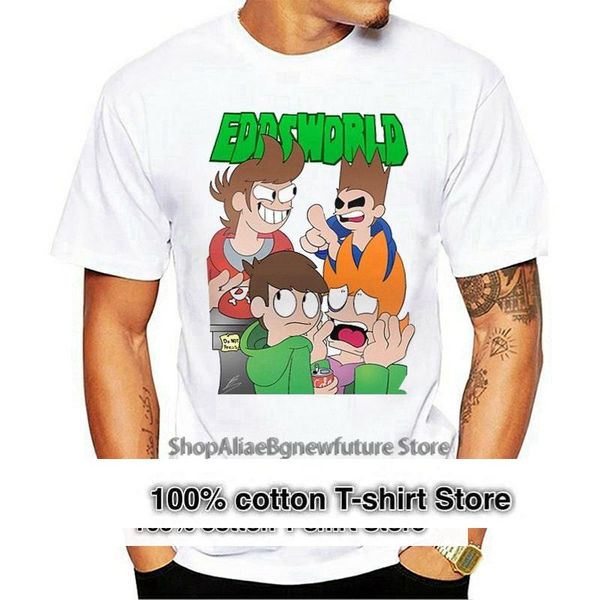 

men's t-shirts eddsworld kitten shopping tshirt two sides tee t-shirt for womens, White;black