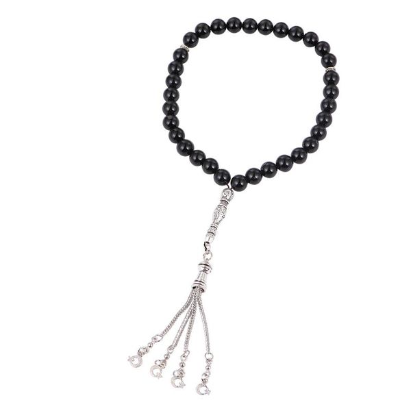 

pendant necklaces muslim 33 prayer beads pilgrimage natural rosary hand chain, Silver