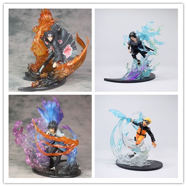

18-21cm uzumaki sasuke cartoon fire figurine pvc action figure model collection toy