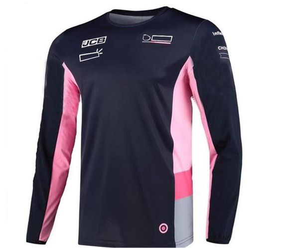 

f1 team polo shirt racing suit long-sleeved jacket autumn and winter wear match point team jacket warm sweater
