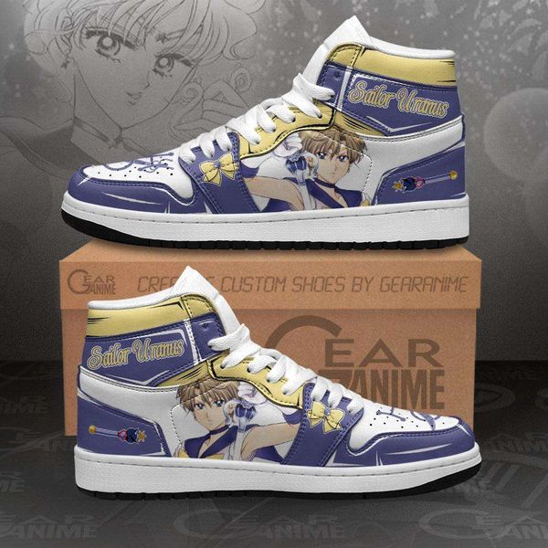 

customization sailor uranus sneakers sailor moon anime shoes