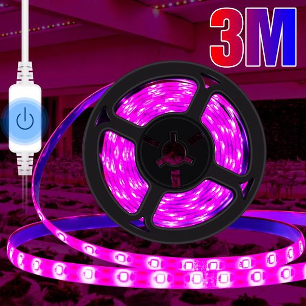 

touch dimming grow light strip 0.5m 1m 2m 3m plant lamp for flower seed led hydroponic system growth tent fitolampy lights