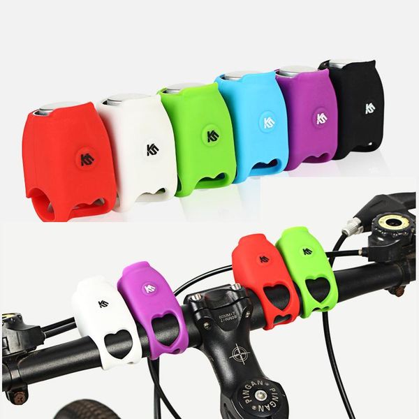 

bike horns electric cycling bell 120 db horn rainproof mtb bicycle handlebar silica gel shell ring accessories usb charge