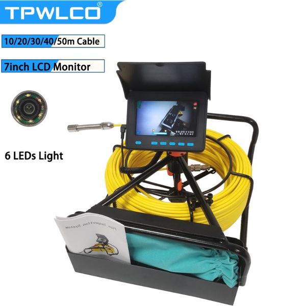 

cameras 17mm sewer pipeline water pipe drain inspection borescope industrial camera endoscope waterproof 10-50m cable