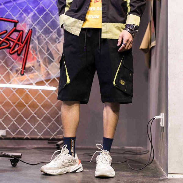 

shorts male summer short fashion casual mens shorts hip hop clothes, White;black