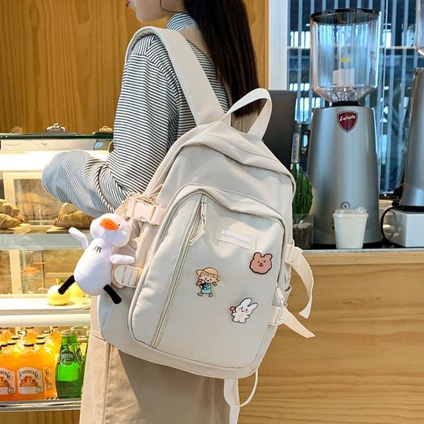 

multi-layer backpack women waterproof nylon school bags for girls harajuku large-capacity lapstudents ladies