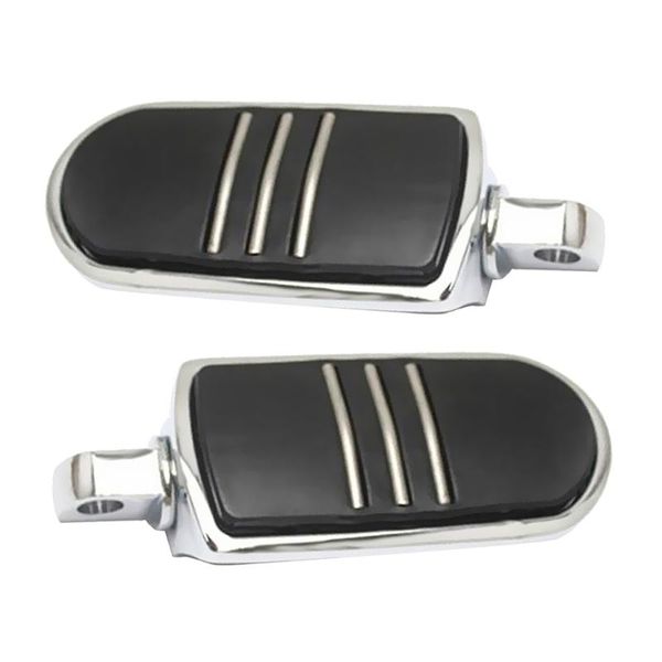 

pedals 1 pair silver motorcycle aluminum/rubber foot pegs footrest pedal for
