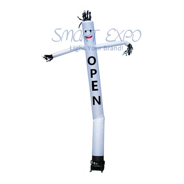 

outdoor inflatable dancer 0.33x4m with custom logo printing and base blower