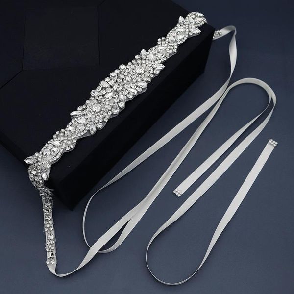 

wedding sashes crystal rhinestones belt luxury bridal belts sash white ivory champagne ribbon for women party dress bride jewelry