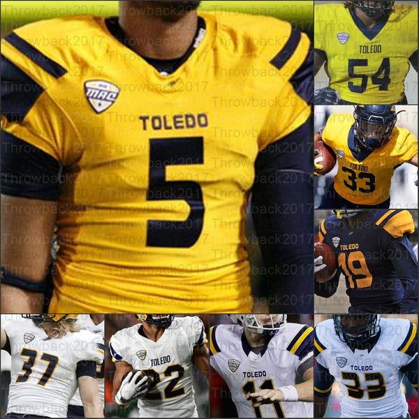 

custom toledo college football jerseys diontae johnson logan woodside eli peters carter bradley shakif seymour mitchell guadagni koback, Black