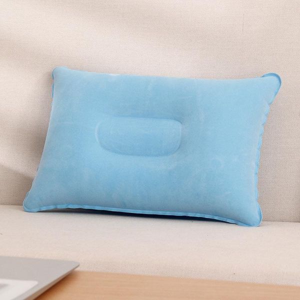 

pillow inflatable cushion square flocking napping travel