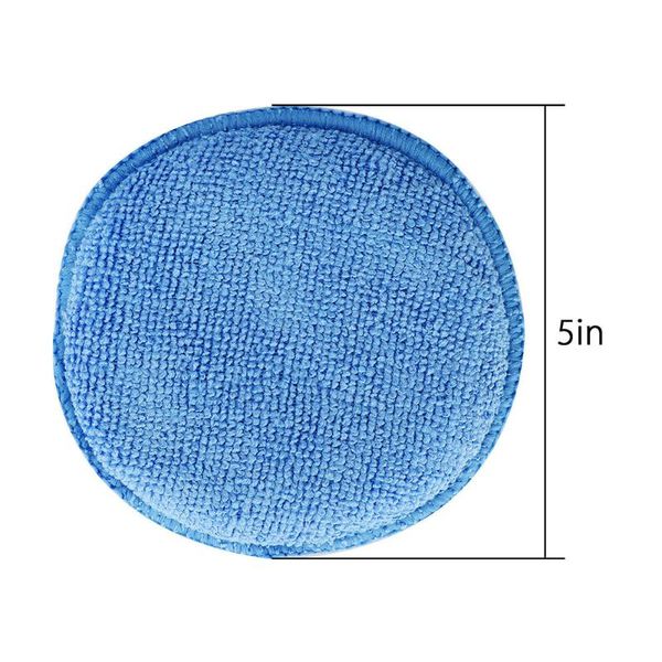 

wax waxing sponge 12pcs 5 inches accessories applicator car cleaning pad detailing microfiber