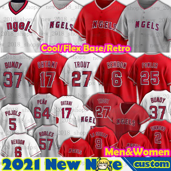 

27 mike trout 17 shohei ohtani jersey 6 anthony rendon baseball los 59 jo adell 20 jared walsh david fletcher angeles jack mayfield phil gos, Blue;black