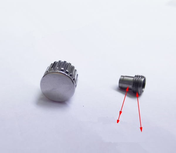 

repair tools & kits stainless steel 6mm watch crown for lgs comc replacement with logo