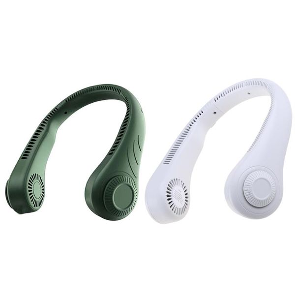 

electric fans r9ud leafless usb hanging neck portable rechargable battery mobile air conditioner adjustment hands cooler