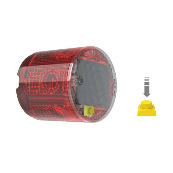 

traffic light rain-proof solar powered warning alarm lamp safety signal beacon 6 led 1000mah battery with power switch