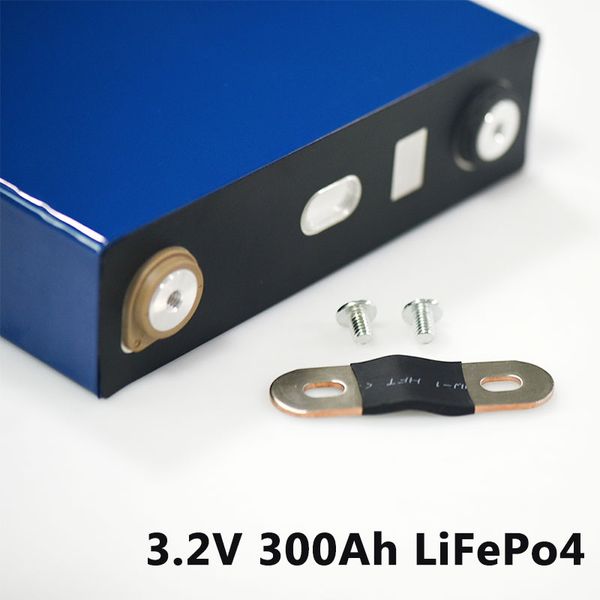 Batteria al litio 4 pezzi 3.2V 300Ah LiFePo4 per batteria 12V fai-da-te accumulo di energia solare, camper, camper, roulotte, carrello da golf