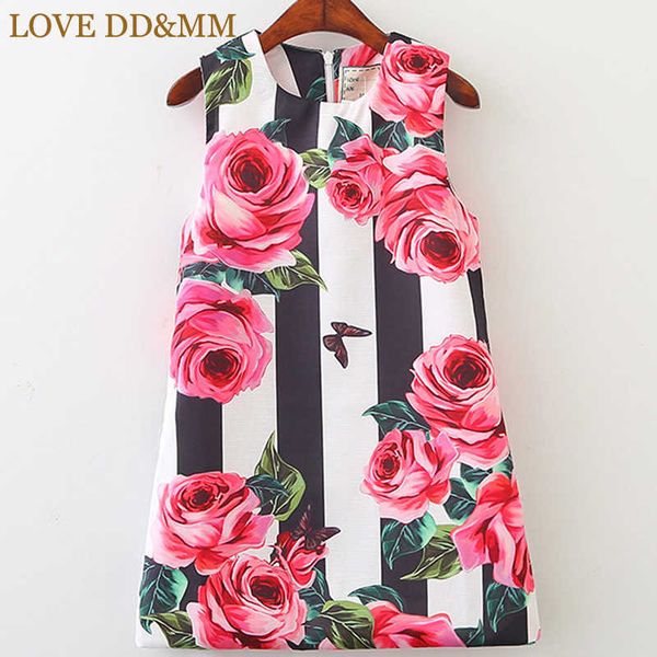 

love dd&mm girls dresses children's clothing lovely girl fruit flower dress childrens fashion comfortable clothes 210715, Red;yellow
