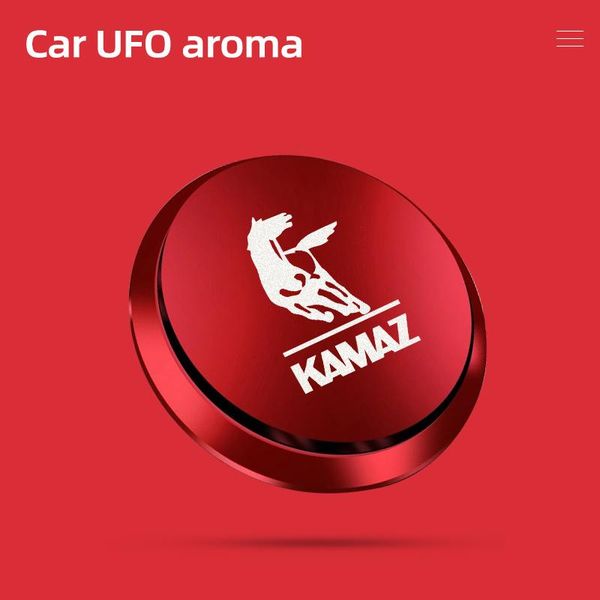 

car air freshener for kamaz truck typhoon 5320 54907 5490 6460 a2 logo perfume dashboard fresh fragrance ufo shape