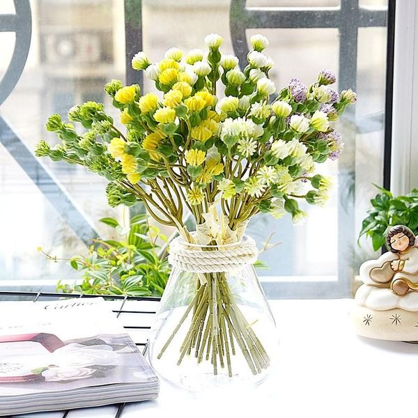 

decorative flowers & wreaths 1 lots gourd fruit bouquet artificial home flower arrangements wedding festival pography props
