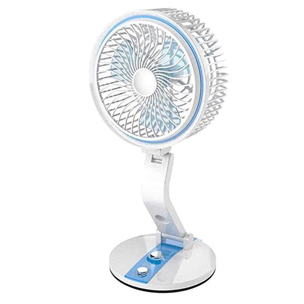 

electric fans usb mini folding fan deskcharging home office small with night light blue