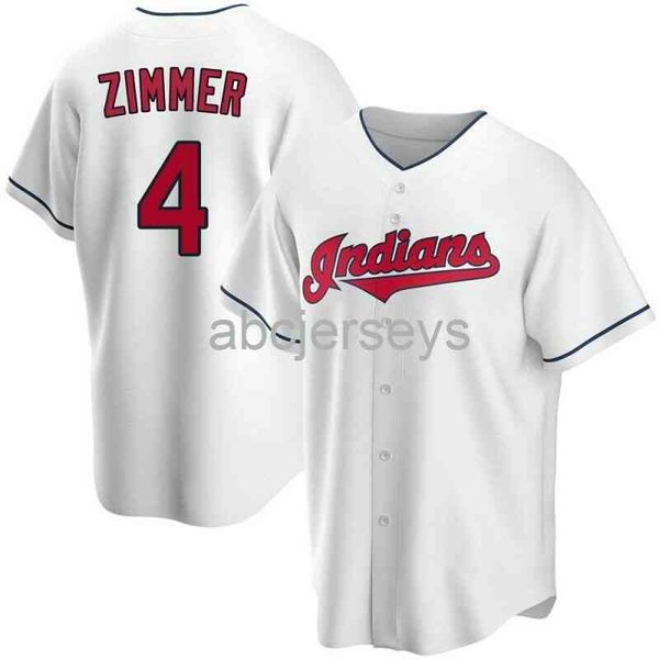 

bradley zimmer #4 white baseball jersey xs-6xl, Black