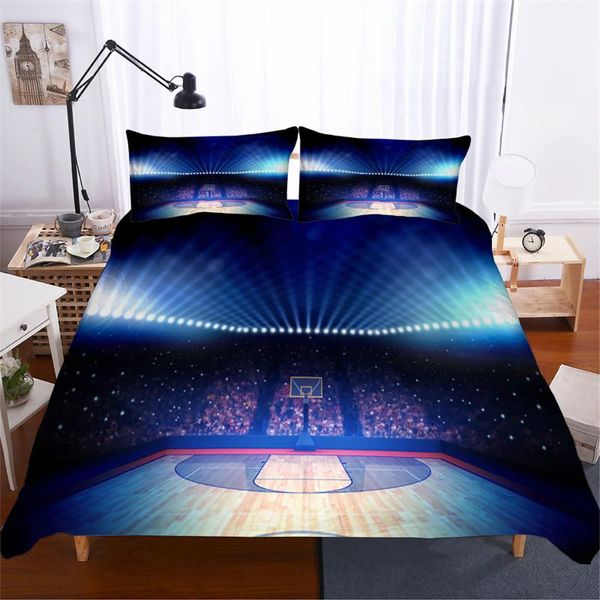 

bedding sets basketball set sports duvet cover 3d printing 3pcs quilt comforter single double  king size home textiles