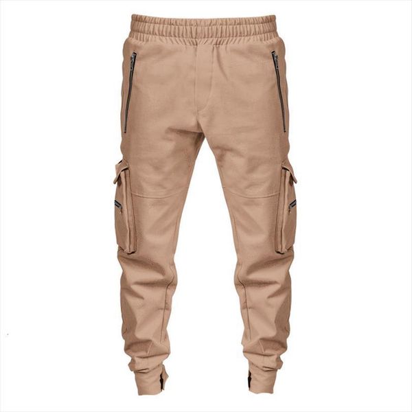 

casual cargo many pockets women pants trouser plus size m 4xl fashion loose joger male jogging, Black