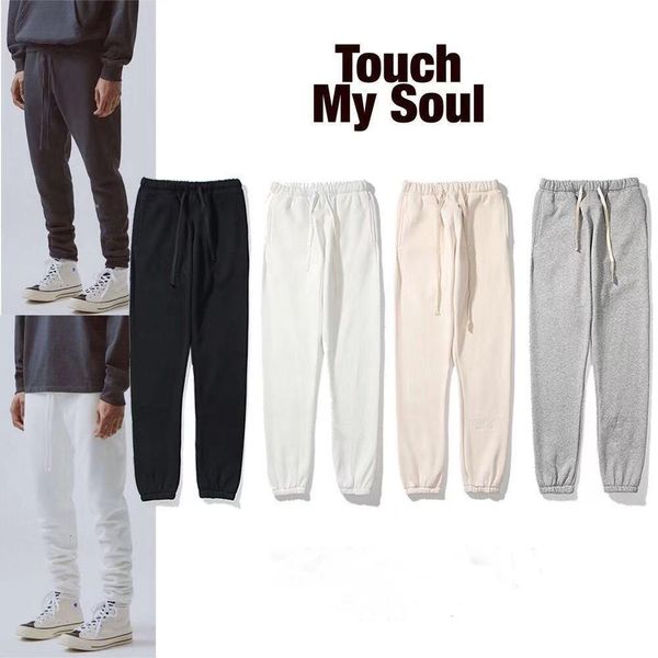 

men's autumn and winter european style high jump casual pants coffee matcha black reflective hoodie skateboard brand fleece sweater