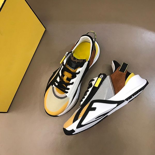 

shoes luxury designer men wear sneakers with elastic straps, side zippers, Red;white