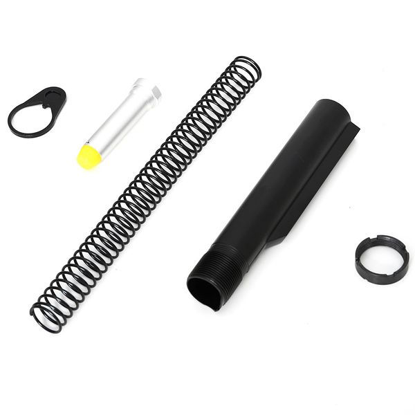 

mil-spec extension buffertube kit combo for ar15 milsize commercial stock ,recoil spring,end plate .223 hunting