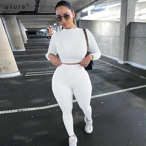 

women's tracksuit two piece joggers set crop sports pants female outfits training apparel fitness suit clothes s062449a 210712, Gray