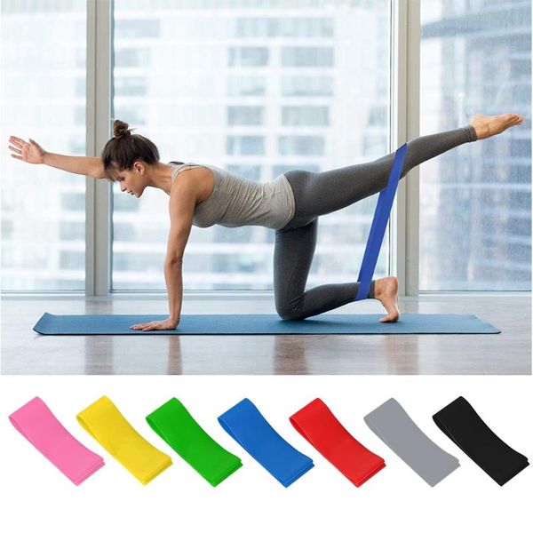

yoga resistance bands indoor outdoor sports gym exercise strap fitness equipment 0.35mm-1.2mm pilates training workout