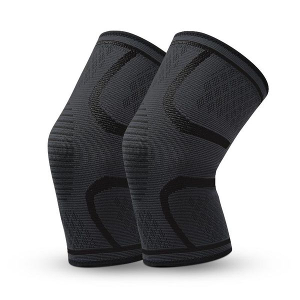 

elbow & knee pads knitted nylon sports men and women badminton running fitness outdoor climbing warm, Black;gray