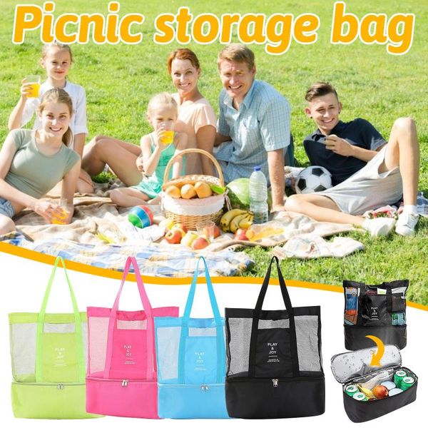 

storage bags single-shoulder insulation bag double-layer picnic cooler