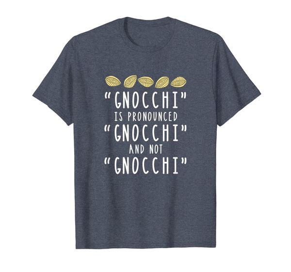 

funny gnocchi tshirt italian pasta foodie gift tee for chefs, White;black