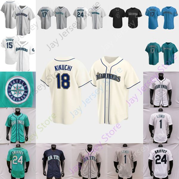 

ty france jersey dunn flexen gonzales kikuchi paxton sheffield ken griffey ichiro suzuki edgar martinez felix hernandez randy johnson adam f, Blue;black