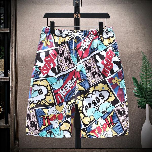 

men's shorts mens printed swimwear swim casual trunks beach board swimming pants swimsuits running sports surffing, White;black