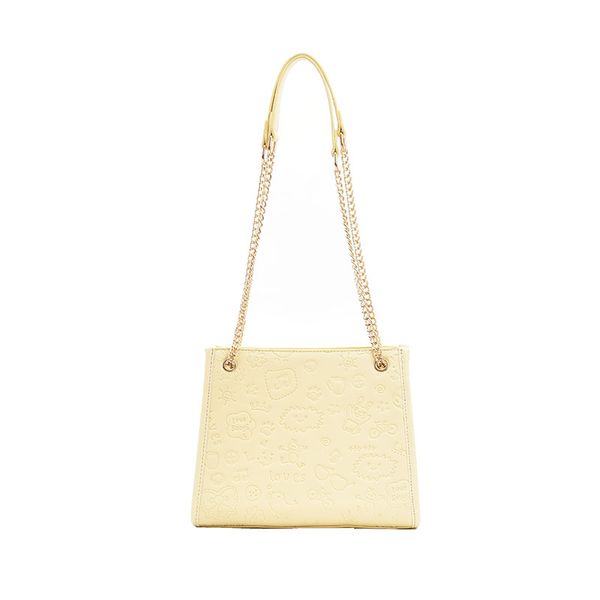 

shoulder bag female shopping 2021 spring and summer urban trend solid color embossing fun korean fashion chain crossbody tote handbag
