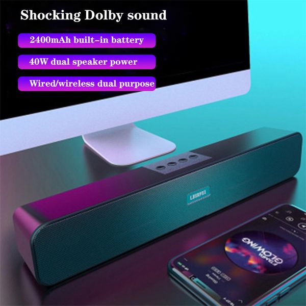 

40w high-power wireless speakers waterproof and portable used for pc computer speakers subwoofers music centers fm tf sound