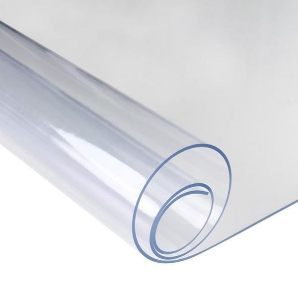 

waterproof soft glass transparent table cover for home kitchen banquet decor cloth
