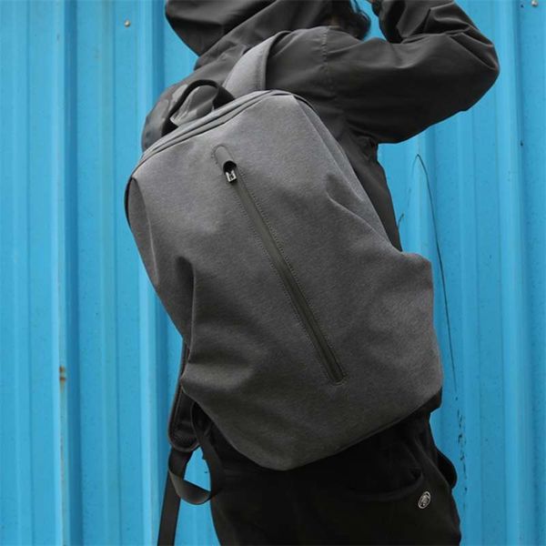 

fyuze men's backpack fashion backpacks lap15.6 inch 17 waterproof backpack school teenage anti theft zipper travel outdoor 210929