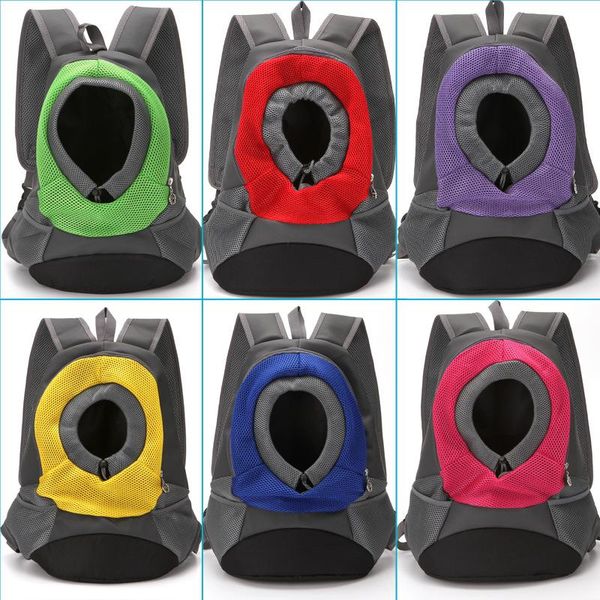 

multi-color pet dog carrier backpack for cat portable outdoor travel front pack transport bag small dogs accessories car seat covers