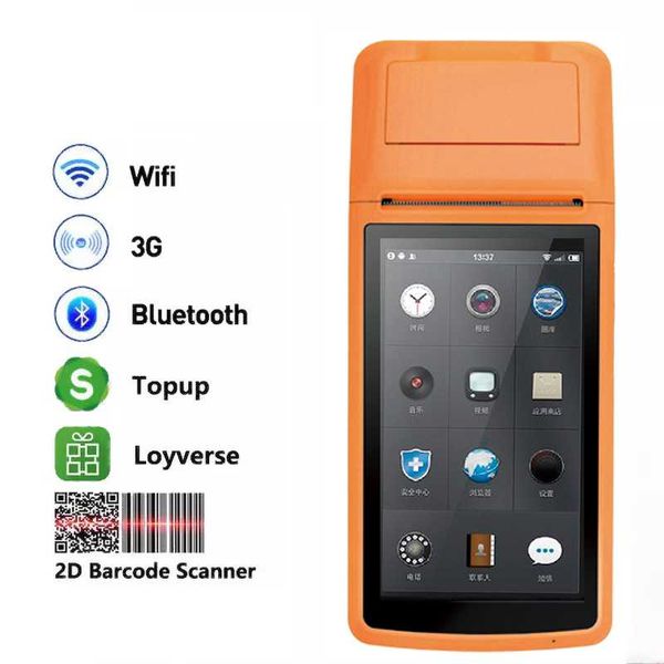 

printers hand held printing cash register android pda catering order machine consumption code scanning